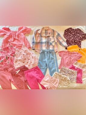 Girl’s Spring Trendy Matching Set Clothing Bundle / Lot - Outfits for Size 4-6
